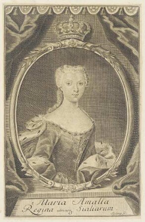 Bildnis der Maria Amalia, Königin von Sizilien