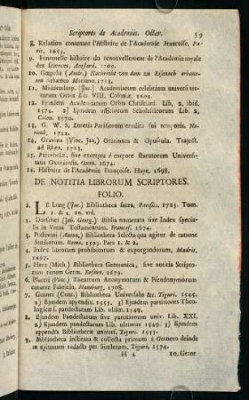 59-68, De Notitia Librorum Scriptores.