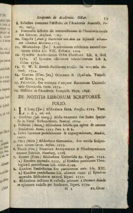 59-68, De Notitia Librorum Scriptores.