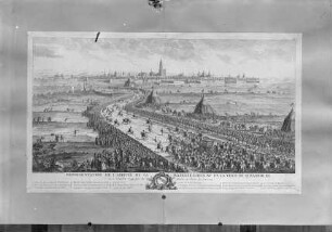 Straßburg, Darstellung der Ankunft Louis 15. in Strasbourg am 05.10.1744
