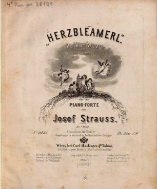 Herzbleamerl : Polka-Mazur (im Ländlerstyle) für das Piano-Forte ; 31s Werk