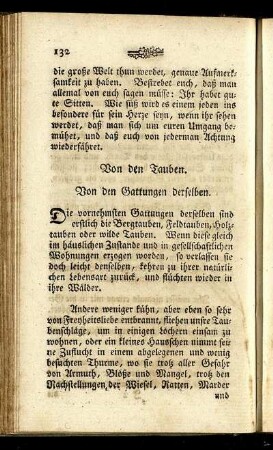 Von den Tauben.