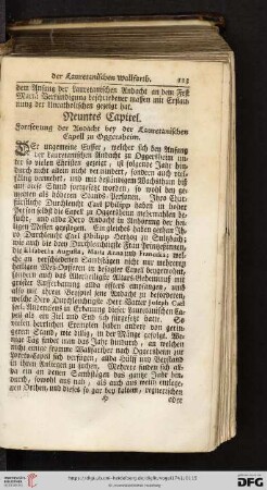 Neuntes Capitel