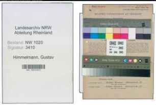 Entnazifizierung Gustav Himmelmann , geb. 23.12.1905 (Technischer Angestellter)