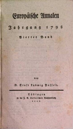 Europäische Annalen. 1798, 4