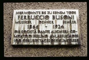 Busoni-Gedenktafel 24.5.75.