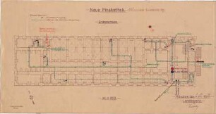 Voit, August von; München; Neue Pinakothek - Grundriss EG
