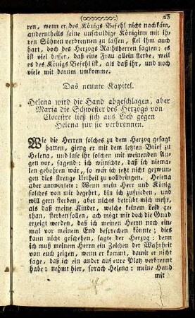 Das neunte Kapitel.