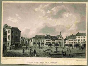 Paradeplatz um 1840. Gestochen von R. Höfle
