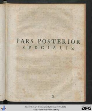 Pars Posterior Specialis.