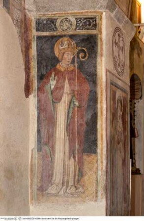 Szenen aus dem Alten Testament und aus dem Leben Christi, Franziskanerheilige und die vier Kardinaltugenden, Der heilige Ludwig von Toulouse