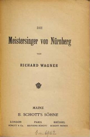 Die Meistersinger von Nürnberg