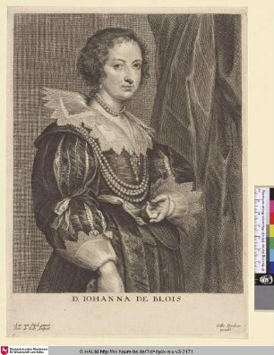 Iohanna de Blois [Porträt der Johanna de Blois; Johanna de Blois; Portret van Johanna van Blois]
