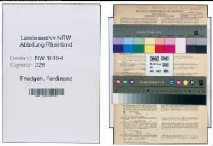 Entnazifizierung Ferdinand Friedgen , geb. 16.02.1886 (Foerster)