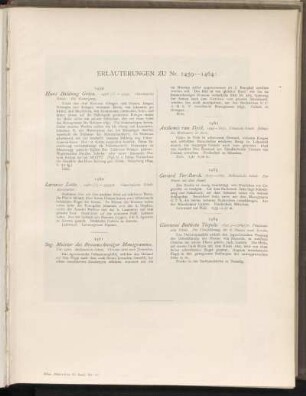 Erläuterungen zu Nr. 1459 - 1464: