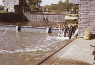 Bau neues Sicherheitstor II n Achmer/Mittellandkanal