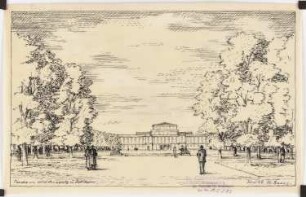 Planungsvorschlag Potsdam: Theater am Wilhelmsplatz: perspektivische Ansicht