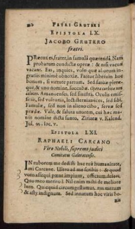 Epistola LXI. - LXX.