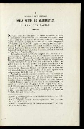 Intorno a due edizioni.