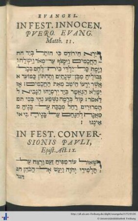 In Fest. Conversionis Pauli, Epist. Act. IX.