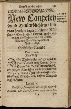New Cantzeley unnd Titularbüchlein [...]