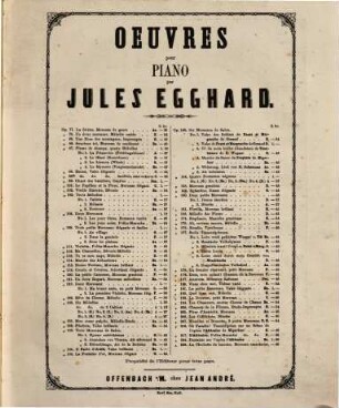 Fleurs de champ : quatre mélodies pour piano ; op. 87