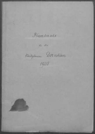 Dornhan mit Gundelshausen, Busenweiler und Vierundzwanzig Höfe: Pfarrbericht 1935