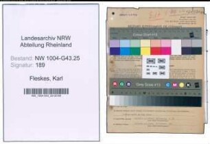 Entnazifizierung Karl Fleskes , geb. 06.11.1913 (Fotograf)