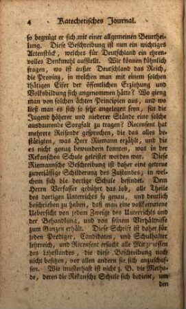 Katechetisches Journal. 1, 1. 1793