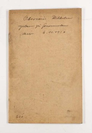Arbeiter- und Dienstboten Livret: Wilhelm Oberweis