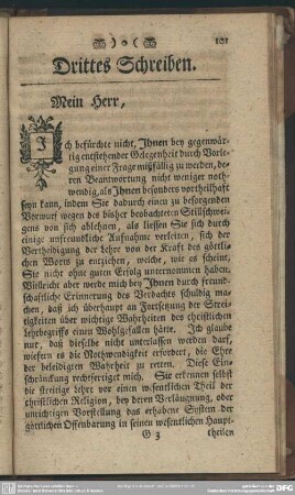 Drittes Schreiben