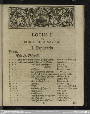 Locus I. De Scriptura Sacra
