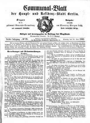 No. 28: No. 28, 29.Juni 1862
