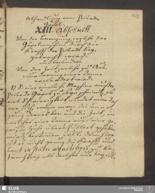 XIII. Abschnitt