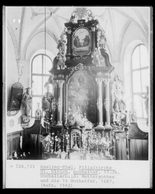 Muttergottes und die vierzehn Nothelfer