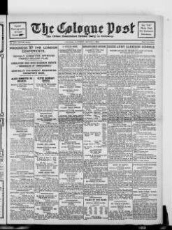 The Cologne Post : the oldest established british daily in Germany