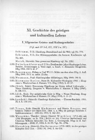I. Allgemeine Geistes- und Kulturgeschichte