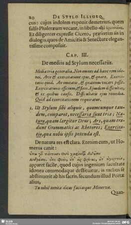 Cap. III. De mediis ad Stylum necessariis