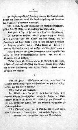 5. Gemeinde-Verwaltung in den Rheinprovinzen