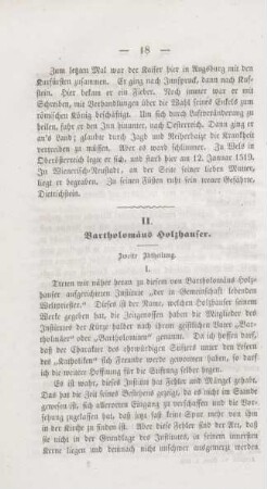 18-34 Bartholomäus Holzhauser : zweite Abtheilung