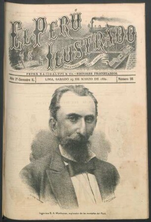 [Retrato de] Ingeniero D. A. Werthemann, explorador de las montañas del Perú.