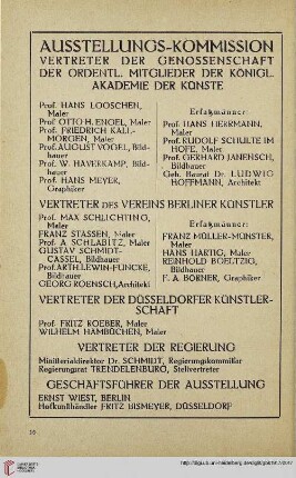 Ausstellungs-Komission