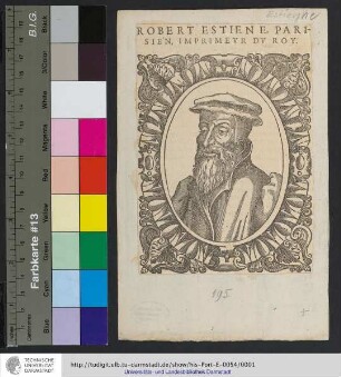 Robert Estiene, Parisien, Imprimevr Dv Roy