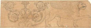 Lange, Ludwig; Lange - Archiv: I.5 Griechisch-römischer Stil - Greif u. florale Ornamentik (Ansicht)