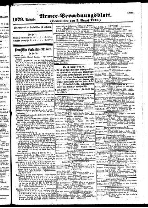 1079.Ausgabe. Donnerstag, 3. August 1916