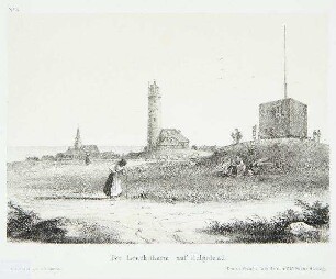 Der Leuchtthurm auf Helgoland.