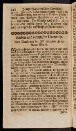 238-247, 47. Von Verehrung der allerheiligsten Jungfrau