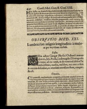 Observatio Med. XXI. - Observatio Med. XLIX.