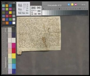 Ebersheim: Schenkungsbrief des Dechanten Hanno vom Johannstift von verschiedenen Gütern in Ebersheim an die Johanneskirche