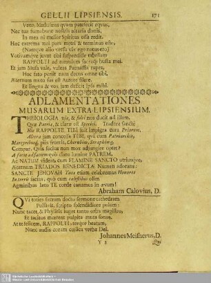 Adlamentationes Musuarum Extra-Lipsiensium